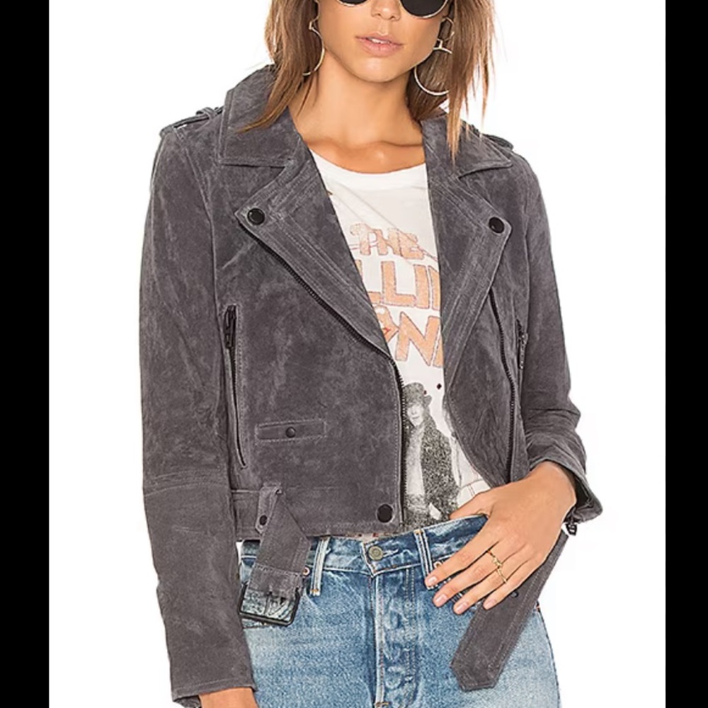 Blank NYC Suede Moto Jacket